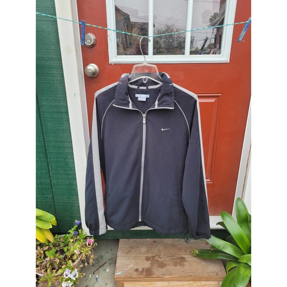 Nike Other - Vintage Nike Two Tone Full Zipper Long Sleeve Windbreaker Size Large